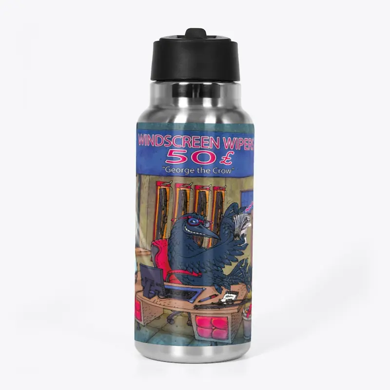 32oz Stainless Water Bottle-George
