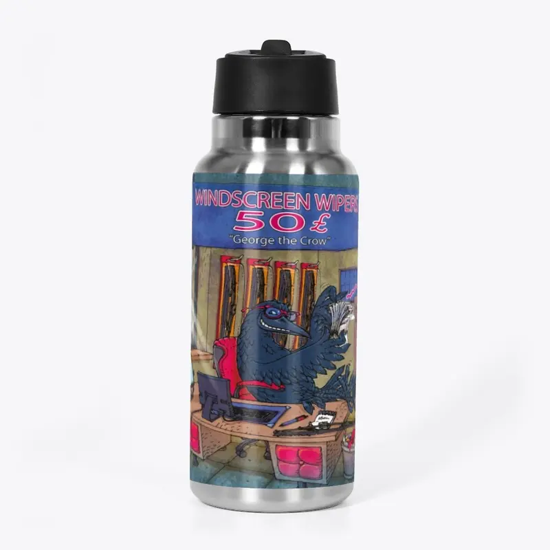 32oz Stainless Water Bottle-George